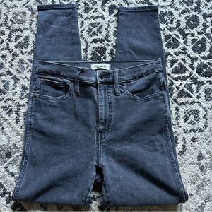 Madewell Black 10” Rise Skinny Jeans